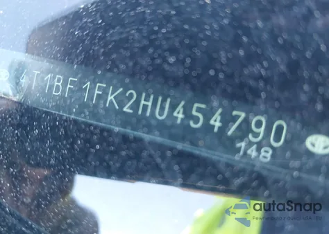 2017 Toyota Camry Se z USA, uszkodzony, nr VIN 4T1BF1FK2HU454790